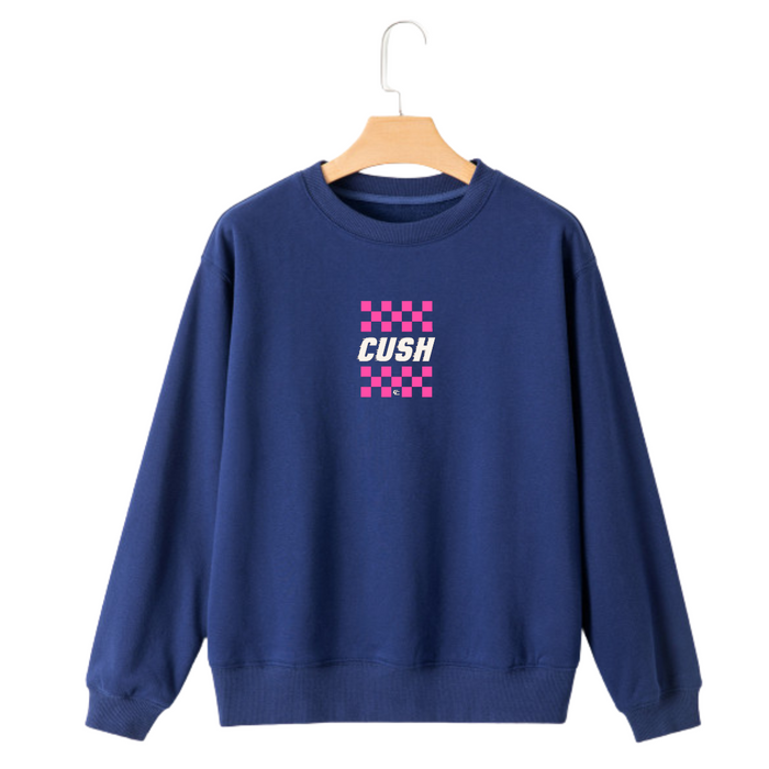 Ladies ‘Checkers’ Jumper (Navy)